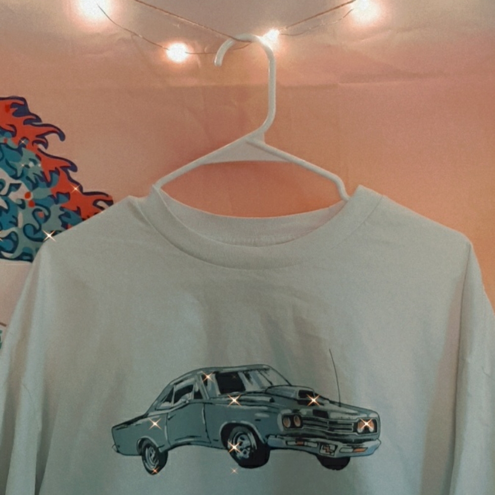 brandy melville cropped aleena motor show 1984 top